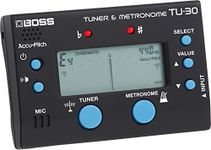BOSS TU-30 Pro tuner and versatile metronome for guitars, basses, and flat tuning