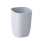 Garbage Can, Small Plastic Garbage Bin for Bathroom, Bedroom, Kitchen, Living Room, Modern Trash Can Waste Bin Basket, Grey 7L/1.8 Gallon