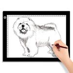 Big Sale ! A4 LED Light Box for Tracing, 60 LEDs Light Pad with Scale Ultra-Thin Continuously Brightness Adjustment USB LED Copy Board for Tracing, Tattoo Drawing or X-ray Viewing.