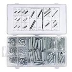 WIFUN 200 Pieces Assorted Spring Set, Metal springs assorted Set with Small Compression and Extension Springs Set Box of Assorted Springs