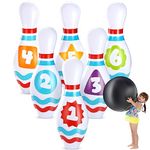 JOYIN Giant Inflatable Bowling Set for Kids and Adults,Bowling Party Games,Indoor Outdoor Bowling Toys for Kids