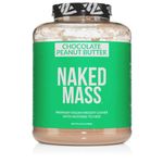 NAKED Chocolate Peanut Butter Vegan Mass - All Natural Chocolate Weight Gainer Protein Powder - 8Lb Bulk, GMO Free, Gluten Free & Soy Free. No Artificial Ingredients - 1,360 Calories - 11 Servings