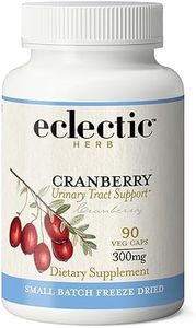 ECLECTIC INSTITUTE Raw Fresh Freeze-Dried Non-GMO Cranberry | Urinary Tract Support | 90 CT (300 mg)