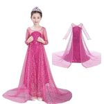 FancyDressWale Girls Princess dress and accessories for Girls birthday (Red Princess, 10-12 years)