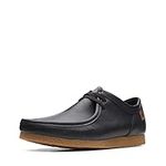 Clarks Mens Fashion Casual Moccasin, Black Leat, 9 US