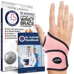 Doctor Developed Premium Wrist Supports - Neoprene & Nylon Carpal Tunnel Wrist Splint - Hand & Wrist Braces W/Doctor Handbook - Wrist Straps For Women & Men Injuries, Joint Disease, Sprains (single)