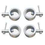 SUPRO 1 Pair to 4 Pair Iron Gym Bar Locks (Fit for19MM to 26MM Rod Only) Anti-Slip Screw Clamp Lock for Dumbbell Weight Lifting (4 PC)