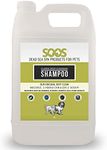 Soos Pets Dog Shampoo for Cats and Pets Natural Dead Sea Classic Deep Cleansing Fast Absorbing Coat with Vitamins Minerals Essential Oils Natural Ingredients Antib-acterial - 1x Pet Shampoo (4L)