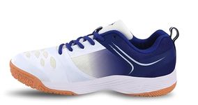 Nivia HY-Court 2.0 Badminton Shoes for Men | Unmatched Court Performance | Ideal for Padel and Pickleball | Non-Marking Shoes for Superior Grip | Unlock Your Full Potential | (White/Blue) | Size UK08