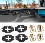 Truck Bed Tie Down Anchors with Plates for Pickups Jeep Truck E-Track Bed Rail Accessories Tie-Down System