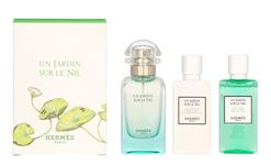 Un Jardin Sur Le Nil by Hermes for Women - 3 Pc Gift Set 1.6oz EDT Spray, 1.35oz Moisturizing Body L