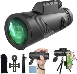 Yongheng 12x50 Télescope Monoculaire, Monoculaires à Vision Plus Grande pour Adultes et Enfants avec Trépied Stable Portable Monoculaire Puissant pour Observer Les Oiseaux Randonnée Pédestre (Foncé M)