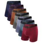 BAMBOO COOL Men’s Underwear Boxer Briefs Breathable and Soft with Fly Underwear for Men 7-Pack