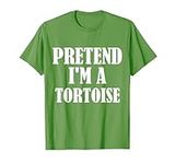 Pretend I'm A Tortoise Funny Lazy Halloween Costume T-Shirt