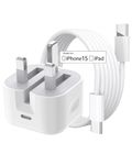 (Latest Version)iPhone USB C Charger, 20W PD Fast Type C Power Wall Charger with 6.6FT Type C to C Nylon Braided Cable for iPhone 15,iPad, AirPods Pro,Galaxy S22/S21,Pixel 7/6,and Other Type C Devices