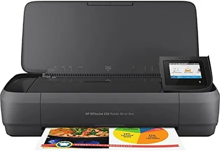 HP OfficeJet 250 All-in-One Portable Printer with Wireless & Mobile Printing, Works with Alexa (CZ992A) Black