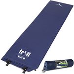 Trail Self Inflating Camping Mat 3cm Thick Single Sleeping Pad Lightweight With Bag (Blue)