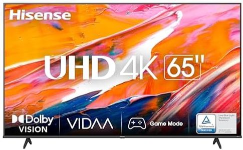 Hisense 65" UHD 4K 65A6K, Smart TV VIDAA U6, Dolby Vision, HDR 10+, Alexa, Tuner DVB-T2/S2 HEVC 10, Nero