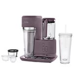 Mr. Coffee 3-in-1 Single-Serve Frappe, Iced & Hot Coffee Maker & Blender w/Reusable Filter, Scoop, Recipe Book, 2 Tumblers, Lids and Straws, Lavender