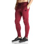 BROKIG Mens Ankle Zip Athletic Gym Joggers Pants Sport Workout Sweatpants Jogging Track Sweat Pants Men with Pockets(Red,X-Large)