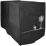 kwmobile Cover Compatible with Ninja Double Stack XL (9,5L) Cover - for Air Fryer - Dandelion Love White/Black