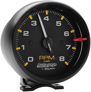 AUTO METER 2300 Autogage Tachometer, Black, 3.750 in.