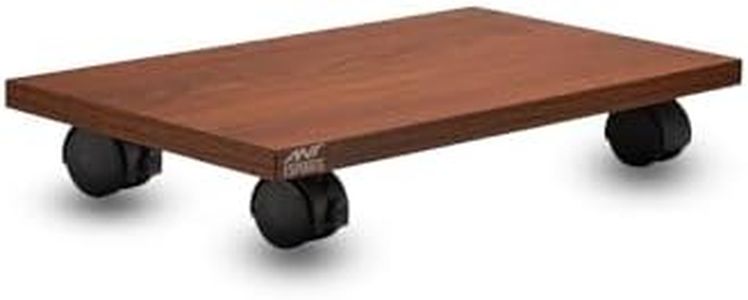 Ant Esports CS110 Computer Tower Stand for Home and Office 15.7 inch CPU Lockable Tower Stand with 4 Caster Wheels Fits Most PC(choco Walnut)