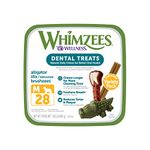 Whimzees 330048 Natural Variety Value Pack Medium or/Whgr/Wh, 29.6 oz, 1Piece, Vegetable, Medium (28 Count)