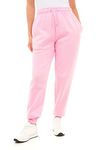 M17 Womens Ladies Recycled Jogging Bottoms Casual Sweatpants Cuffed Hem Lounge Trousers Elastic Yoga Pants Workout Tracksuit Pockets (XL, Pink), 5056242843504