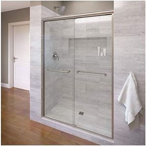 Basco Infinity Semi-Frameless Sliding Shower Door, Fits 44-