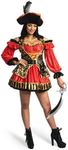 Spooktacular Creations Women Red Spanish Pirate Dress Costume Set with Hat, Belt, Pouch for Adult Halloween Dress Up Party Cosplay (X-Large)