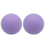 Hard Massage Ball Lacrosse Ball. Firm Trigger Point Ball for Yoga Physical Therapy Myofascial Release Muscle Relaxer Acupoint Massage (2 Pack)