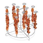 Techson Air Fryer Skewer Stand, Stainless Steel Kebab Grill Rack Holder, Air Fryer Accessories for Instant Pot 6 Qt