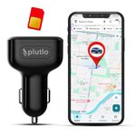 Plutlo 2-in-1 Car Charger Cum GPS Tracker (with 4G SIM Card) Wireless GPS Tracker for Car with Dual USB Ports | Real-Time Location | Anti-Temper Alert | History Route Playback | Safe Zone Alerts