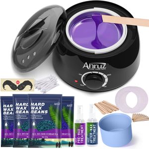 ANRUZ Waxing Kit – Hair Removal Set for Face & Body