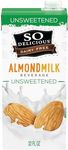 So Delicious Dairy Free Shelf-Stable Almond Milk, Unsweetened, Vegan, Non-GMO Project Verified, 1 Quart (Pack of 6)