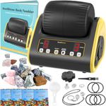 KoolStone C3 Rock Tumbler Kit - Hobby Edition for Beginner, Adjustable Timer & Speed with Full Accessories & Memory Function, Ideal for Kids Adults