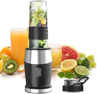 Blender Mixeur, 500W Blender Smoothie 24000 tours/min, Mini Mixeur Blender Portable avec sport bouteille portables de 570ml Sans BPA, 4 Lames en Inox pour Smoothie Milk-shake Fruits bébé Jus ou légume