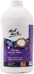 MONT MARTE Premium Pouring Acrylic Paint, 1L (33.8oz),Titanium White, Pre-Mixed Acrylic Paint, Suitable for a Variety of Surfaces Including Stretched Canvas, Wood, MDF and Air Drying Clay