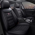 NEEDBUY Car Leather Seat Cover Sets, For Toyota Rav4 RAV 4 Hybrid limited prime se 2002-2021 Full Set Vehicle Front Rear Seat Waterproof Protectors Accessories