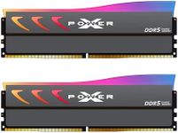 SP Silicon Power XPOWER Storm RGB DDR5 64GB (2X 32GB) 6000MHz Gaming Memory Supports Intel XMP/AMD Expo CL30 UDIMM Desktop PC Computer RAM Memory, Gray - SP064GXLWU60AFDK