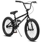 AVASTA 18 Inch Big Kids Bike Freestyle BMX Bicycle for Age 5 6 7 8 Years Old Boys Girls and Beginners, Black