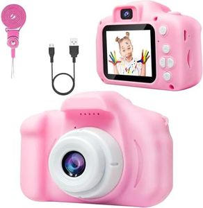 CADDLE & TOES Instant Selfie Camera Toy for Kids | 13 MP HD Digital Video Recorder with Flash & 4GB SD Card | Birthday Gift for Girls & Boys Age 3-12 | Portable Photography Gadget (Flamingo Pink)