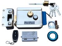 PeriPeri Stainless Steel Coated WiFi Mobile App Control Electronic Door Lock for House, Office, Shop Indoor Outdoor Main Gate with 1 Remote Security Lock