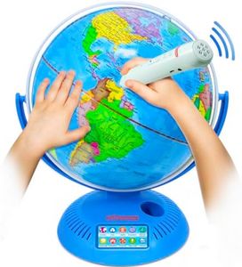 Little Experimenter Interactive 9” Globes for Kids, Globe & Wireless Smart Pen, Gifts for Kids, STEM Educational Toys, Talking World Map, 8 Year old Boy Coolest Gifts for Boys & Girls Ages 8 9 10 11 12 Years Old