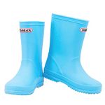 Zorax - UK9 Kids - EU27 - Blue Girls Boys Waterproof Non-Slip Kids Motorbike Rain Boots Kids Rain Shoes Wellies Unisex Children Wellington Boots