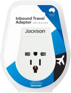 Jackson PTA878M Slim Inbound Travel Adaptor for use in NZ/AUS. USA, UK and Japanese Plugs. [PTA878M]