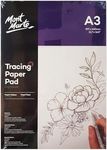 Mont Marte Signature 60 GSM Tracing Paper 40 Sheets Pad, A3 Size