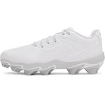 Under Armour Women's Glyde Sola RM Softball Cleats, (100) White/Summit White/Stone, 7, US