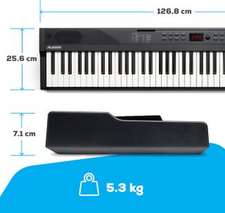 Alesis 88-Key Digital Keyboard Piano – Full-Size Electronic Piano